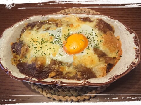 昨夜のカレーで☆パングラタン♪